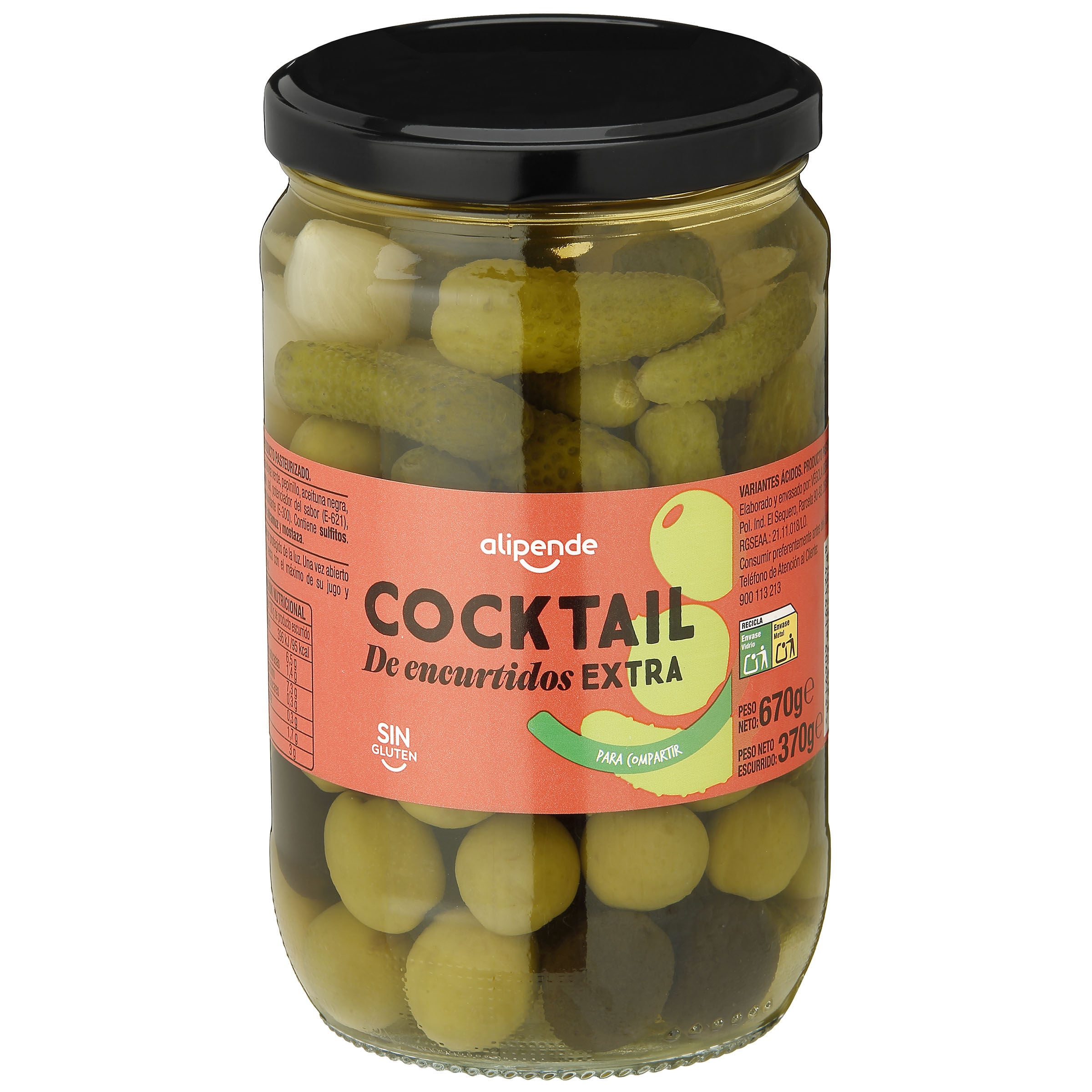 Cocktail de encurtidos Alipende 370g