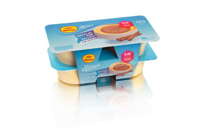 Natillas de vainilla Reina pack 4 con galleta sin azucar