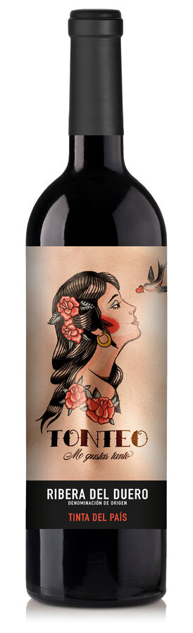 Vino tinto DO Ribera del Duero Tonteo 75cl  Tinta del País