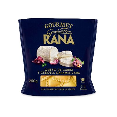Pasta fresca gourmet relleno queso cabra Rana 250g