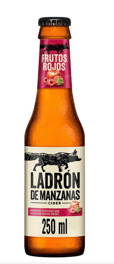 Sidra Ladr&oacute;n Manzanas 25cl Frutos Rojos