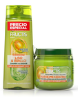 Mascarilla Capilar Intensiva Fructis 300ml Liso&Brillo+Champú