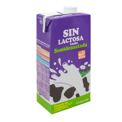 Leche semidesnatada Sin Lactosa brik 1 l · CLESA · Supermercado El