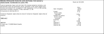 Refresco Simon Life 1,5l naranja