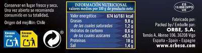 Mejillones de Chile al ajillo Orbe 69g