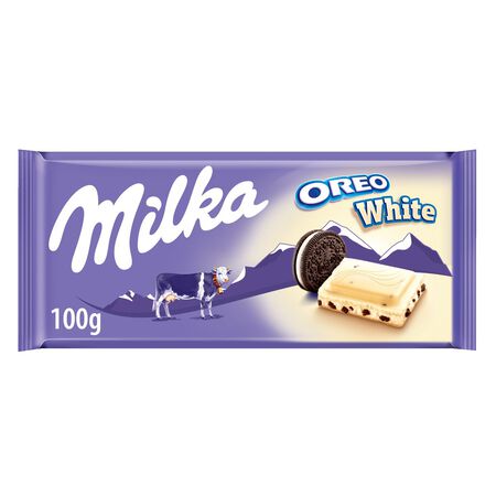 Chocolate blanco Milka 100g con oreo