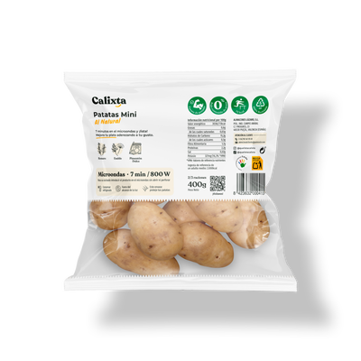 Patatas mini al natural para micro Calixta 400g