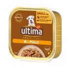 Alimentación perro Ultima dog mini húmedo paté pollo y verduras 150g