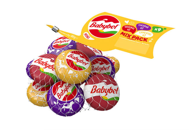 Queso tierno mini babybel malla 180gr 9 unidades mix