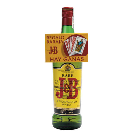 Whisky J&B 70cl origen Escocia + cartas