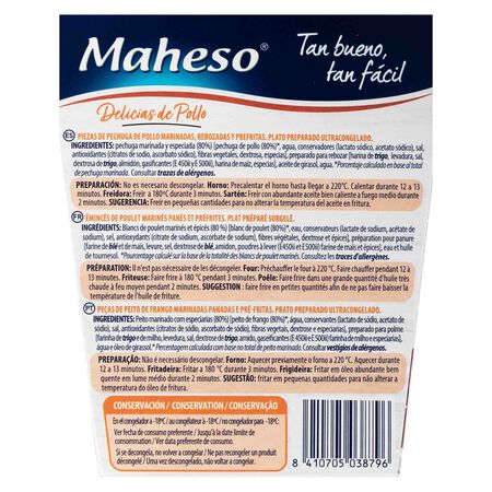 Delicias de pollo Maheso 250g