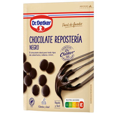 Chocolate negro para reposter&iacute;a Dr Oetker 150g