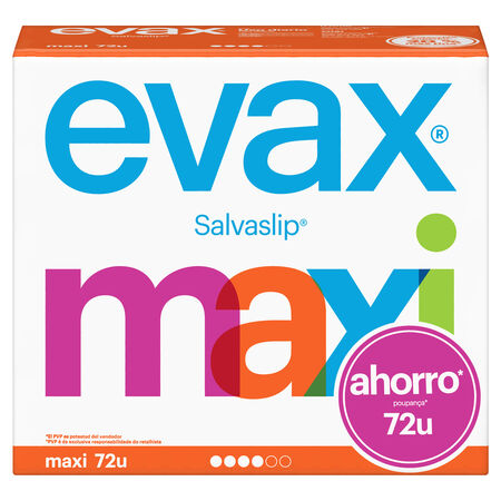 Salvaslip Evax 72 uds maxi