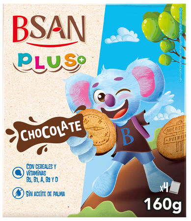 Galletas de chocolate Bsan Plus 160g
