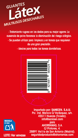 Guantes De Latex Lanta 20U T-P/M