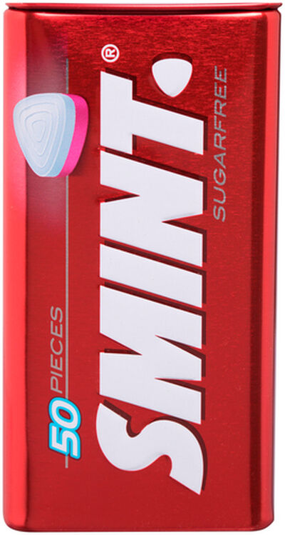 Caramelo Smint sin az&uacute;car lata 35g 50u fresa