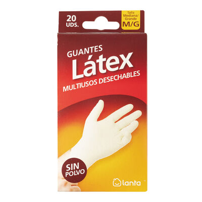 Guantes De Latex Lanta 20U T-M/G