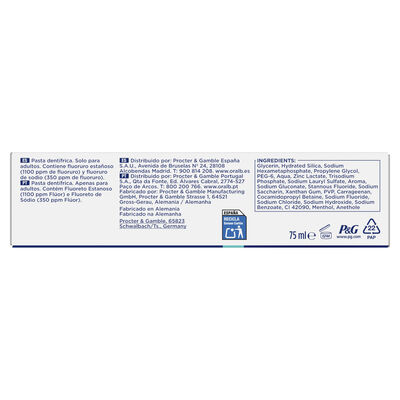Pasta dental Oral-B 75ml prevenci&oacute;n del sarro