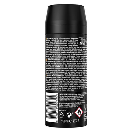 Desodorante en spray Axe 48h non stop fresh 150ml leather&cookies
