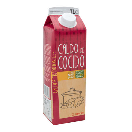 Caldo cocido con aceite de oliva sin gluten Alipende 1l