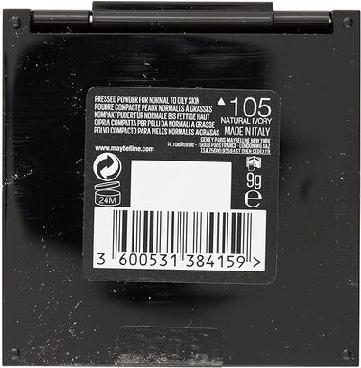 Maquillaje en polvo matificante Maybelline Fit Me! 105