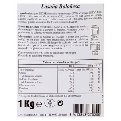 Lasaña boloñesa Pronto 1kg