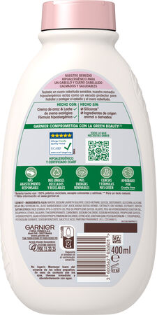 Champ&uacute; suave calmante Garnier Original Remedies 400ml delicatesse de avena cabello sensible