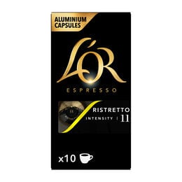 Café espresso ristretto intensidad 11 L'Or 10 cápsulas