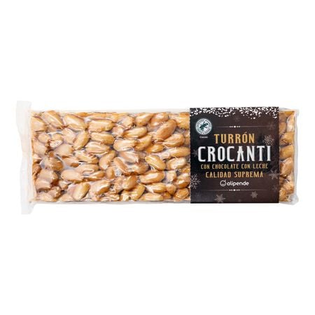 Turrón crocanti Alipende 300g chocolate con leche