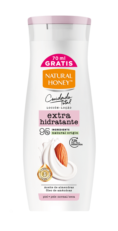 Loci&oacute;n natural honey extra hidratante 330+70 ml