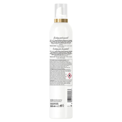 Espuja fijadora Pantene 300 ml Volumen Perfecto