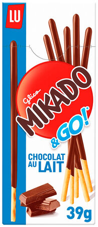Galletas de chocolate con leche Mikado&go Lu 39g
