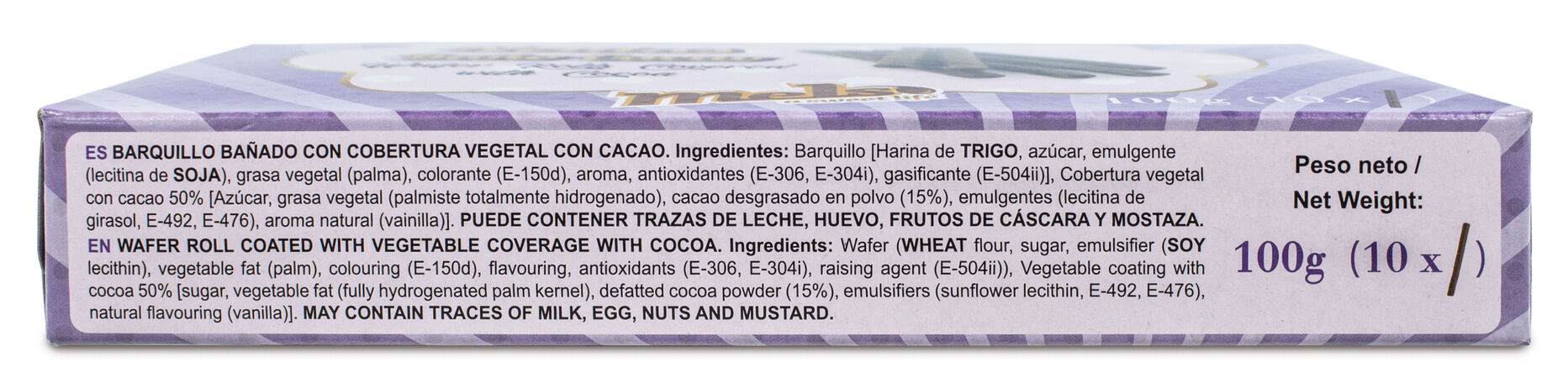 Barquillo de cacao Neulas Mels 100g