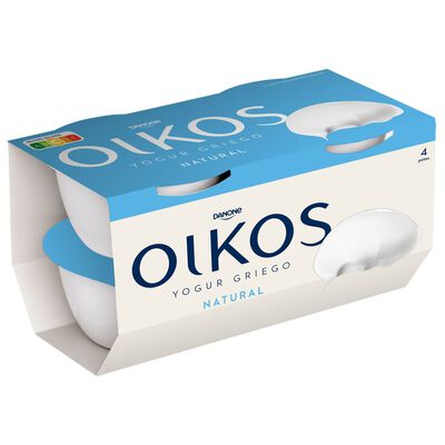 Yogur estilo griego Oikos pack 4 natural