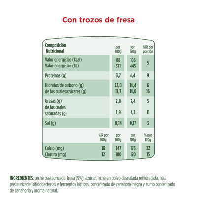 Bífidus Activia pack 4 fresa
