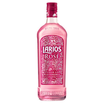 Ginebra Larios 70cl rosé aroma a fresas