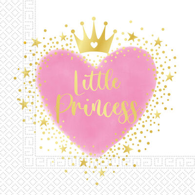 Servilleta Papel Decorata Party 20 Unidades Little Princess 33x33 cm