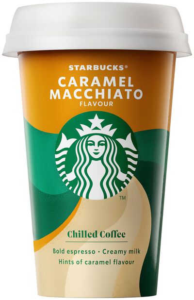 Caf&eacute; con leche aroma caramelo Starbucks 220ml
