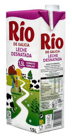 Leche R&iacute;o 1,5l desnatada brik