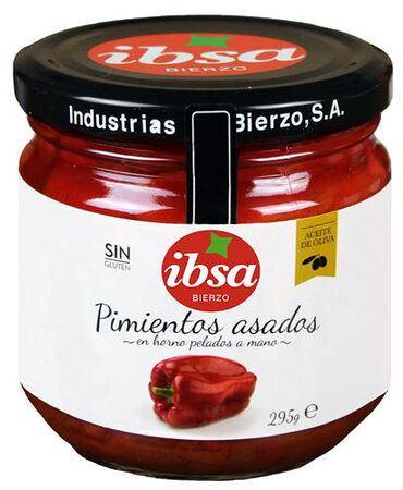 Pimientos asados sin gluten Ibsa 295g