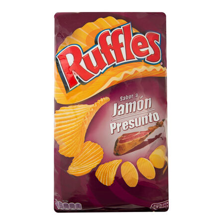 Patatas fritas Ruffles 190g jamón
