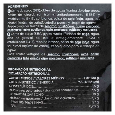 Gyoza de cerdo Leroy 400g