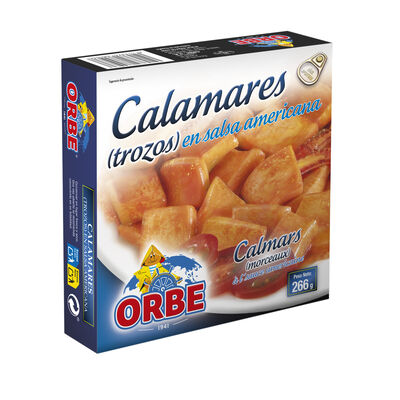 Calamares en trozos con salsa americana Orbe 168g