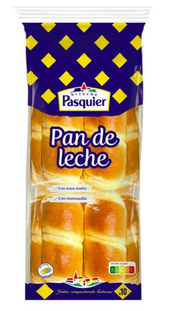 Pan de leche brioche con masa madre Pasquier 10 unidades 350 g