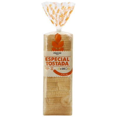 Pan de molde Alipende 820g especial tostada sin tapas