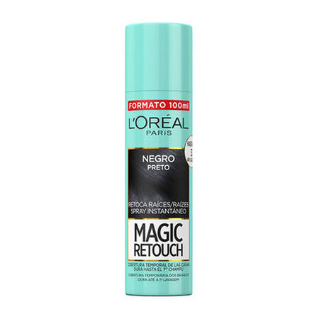 Tinte cabello retoca raíces en spray magic retouch L'Oréal 100ml negro