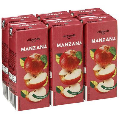 Zumo de manzana Alipende pack 6