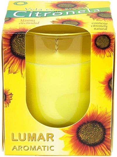 Vela insecticida perfumada Lumar citronella