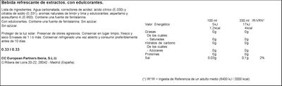 Refresco lima-lim&oacute;n Sprite lata 33cl zero az&uacute;car