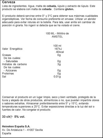 Cerveza rubia Amstel lata 33cl 